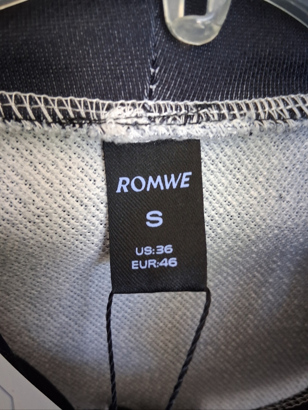 Romwe Black Spike Hooded Full Zip-Up Jacket Skeleton Graphic Print Men's Size S - Picture 2 of 10